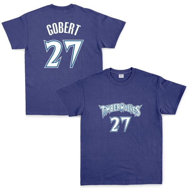 Rudy Gobert Minnesota 27 Forma Tişört L - İndigo Mavisi