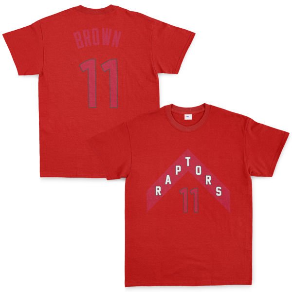 Bruce Brown 11 Raptors Jersey Tişört XL - Kırmızı