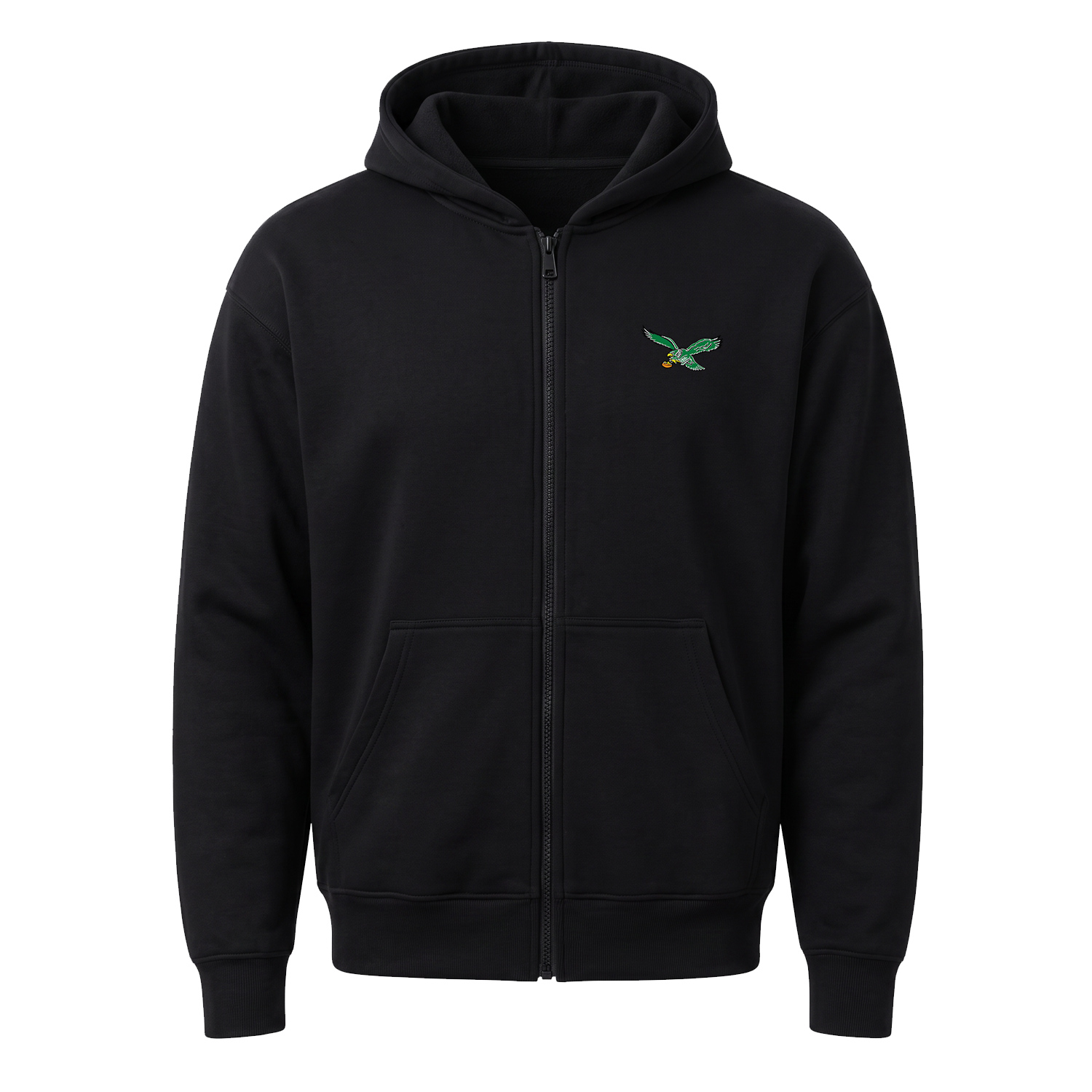 Philadelphia Eagles Retro L Fermuarlı Kapüşonlu Sweatshirt
