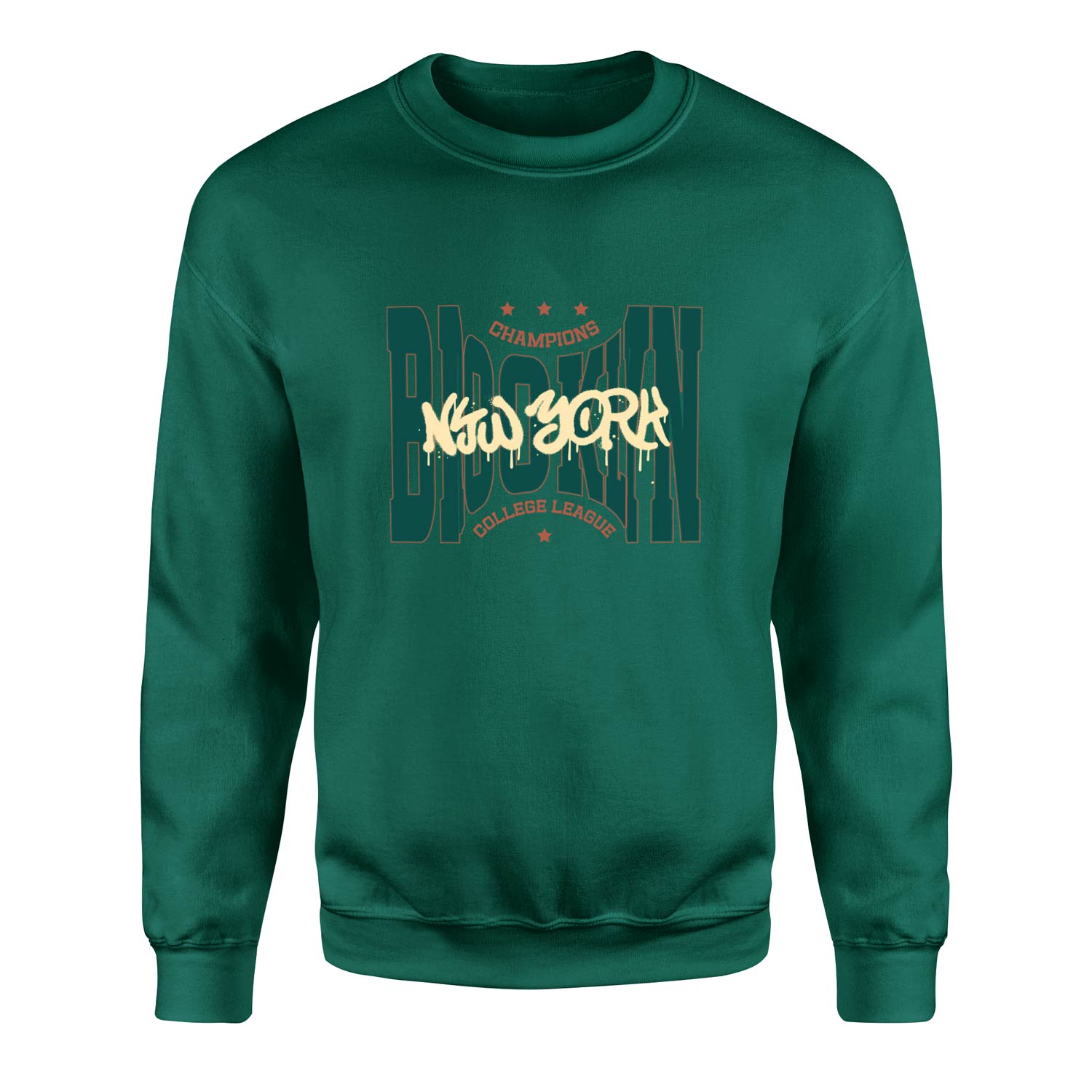 Brooklyn Bulged CCL Sweatshirt XXL - Nefti Yeşili