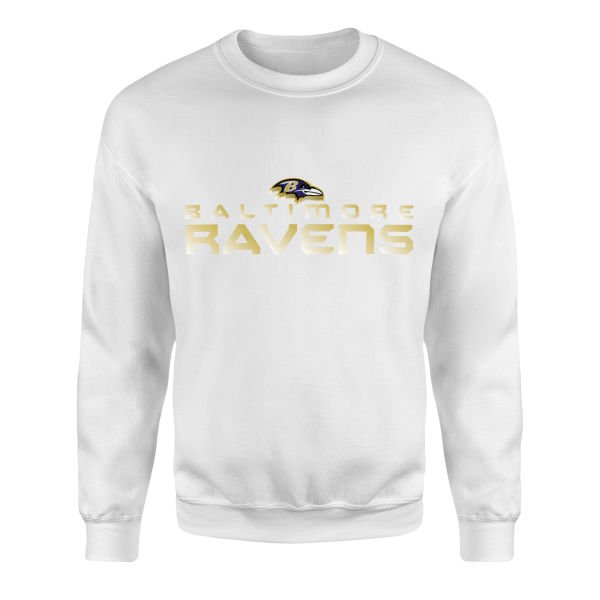 Baltimore Ravens Unleash the Ravens Sweatshirt M - Beyaz