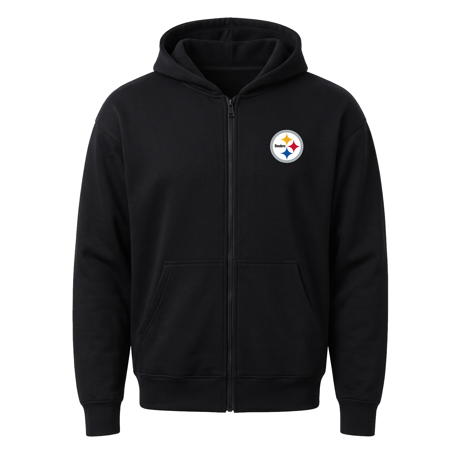 Pittsburgh Steelers Fermuarlı Kapüşonlu Sweatshirt