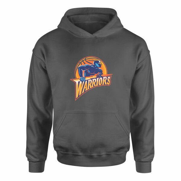 Warriors Retro Hoodie L - Füme