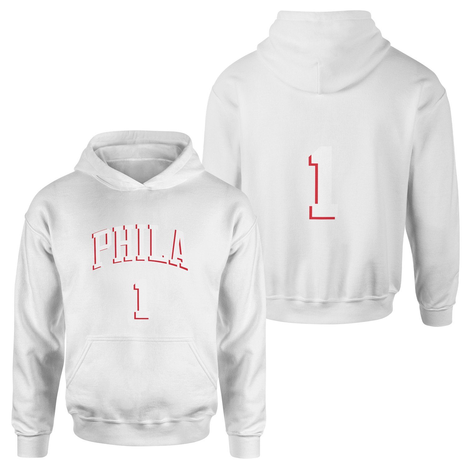 James Harden Philadelphia Forma Hoodie M - Beyaz