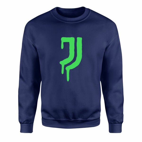Juventus Acid Green Sweatshirt S - İndigo Mavisi
