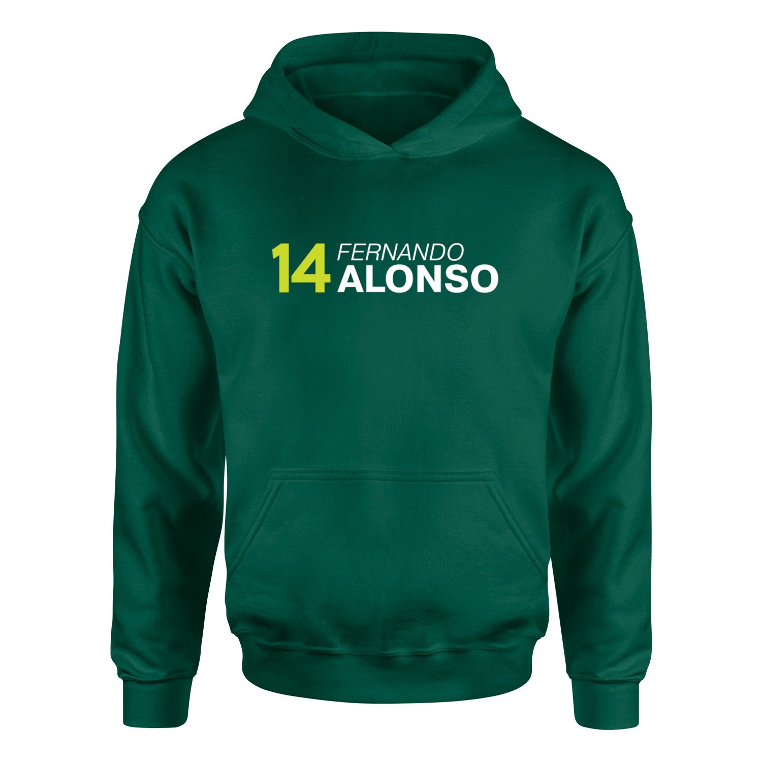 Fernando Alonso 14 Hoodie M - Nefti Yeşili