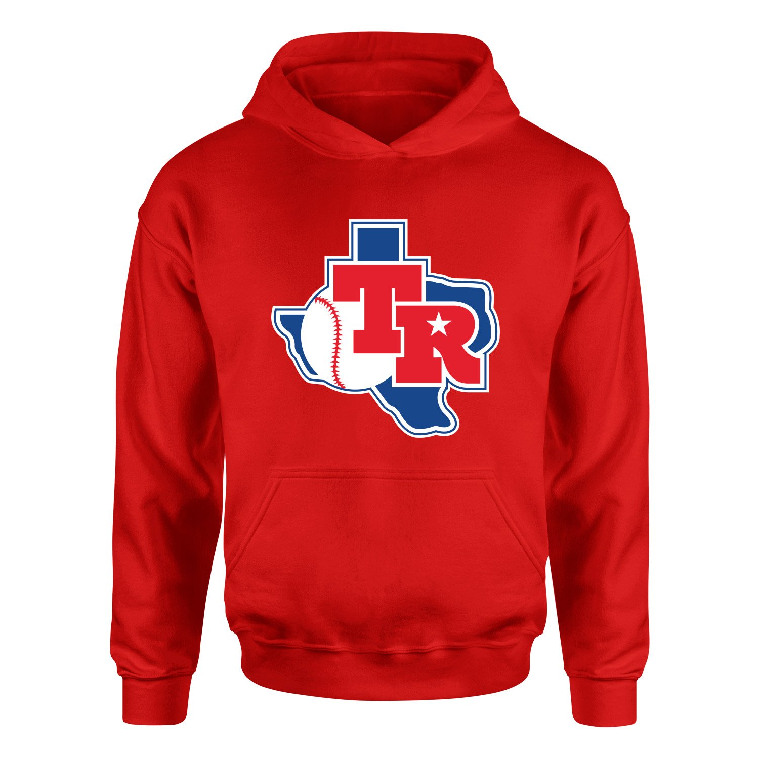 Texas Rangers TX Hoodie XXL - Kırmızı