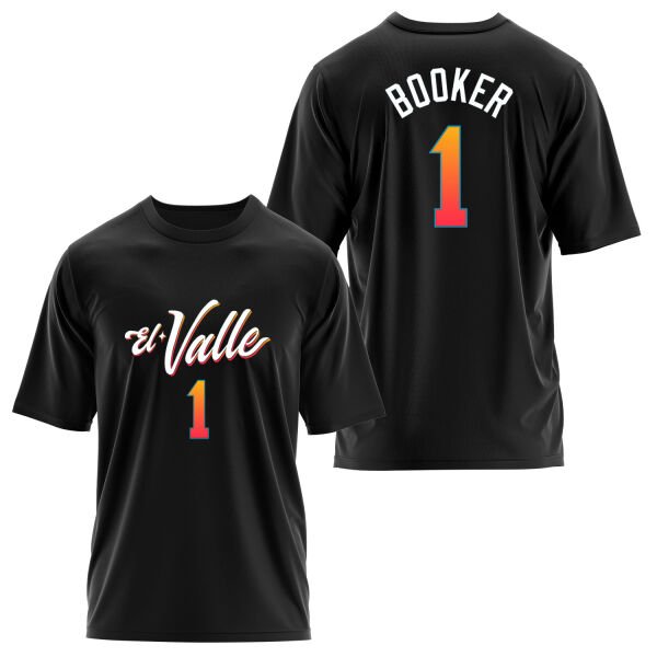 Devin Booker Phoenix Forma Oversize Tişört L - Siyah