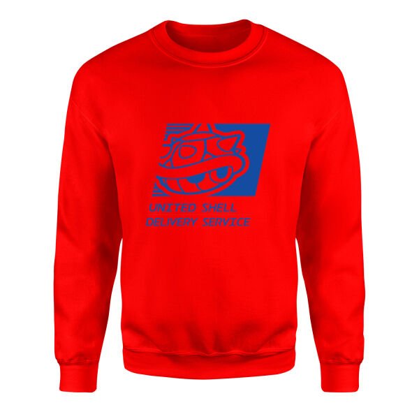 United Shell Delivery Service Sweatshirt S - Kırmızı