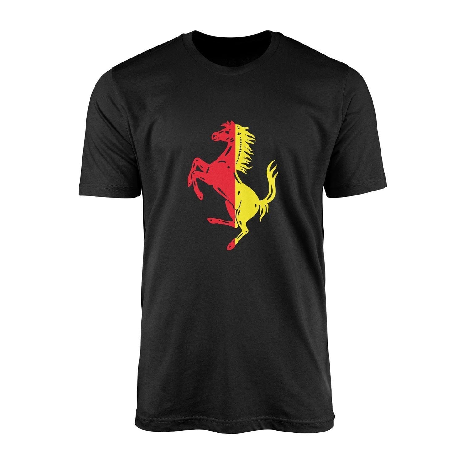 Scuderia Ferrari Rossa Corsa & Giallo Tişört XL - Siyah | OUTLET
