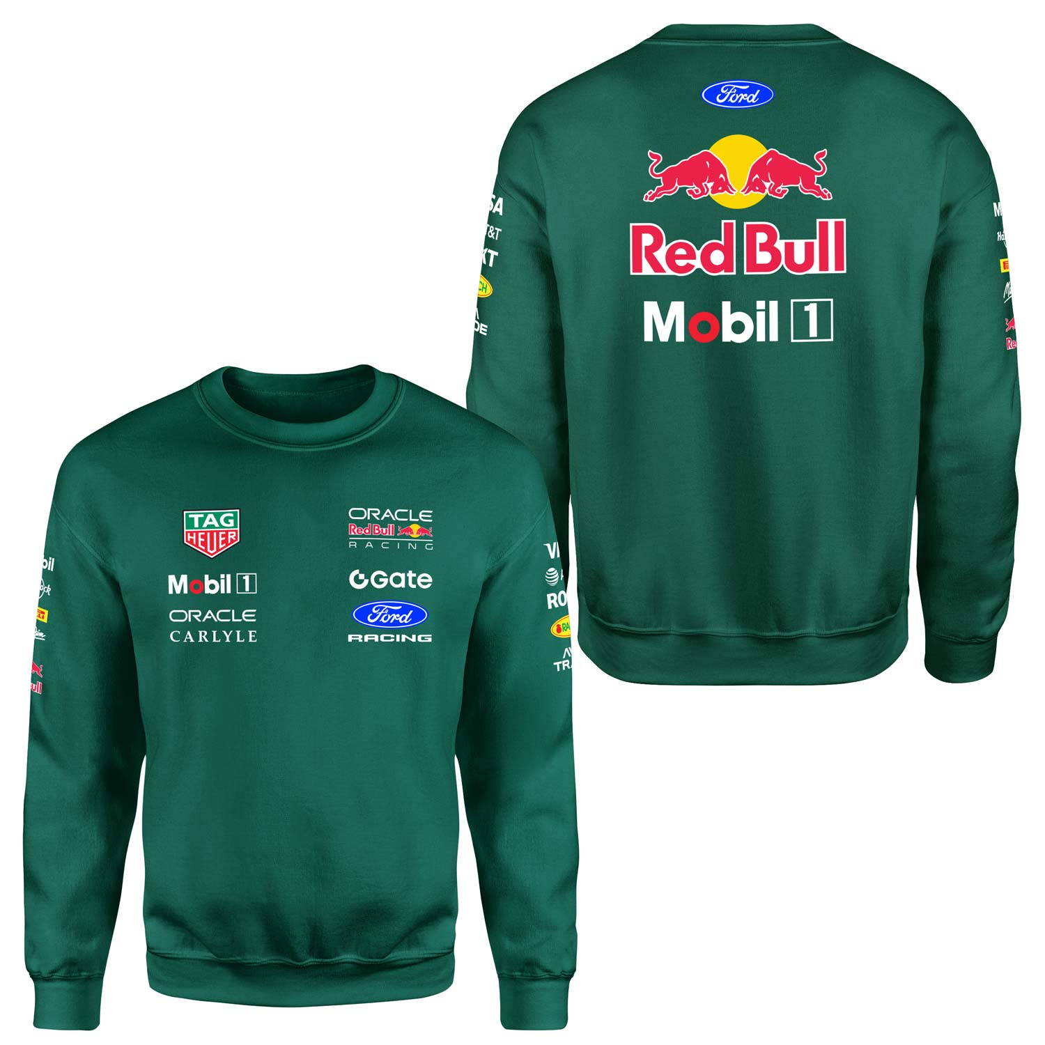 Oracle Red Bull Racing 2026 Teamline Sweatshirt M - Nefti Yeşili