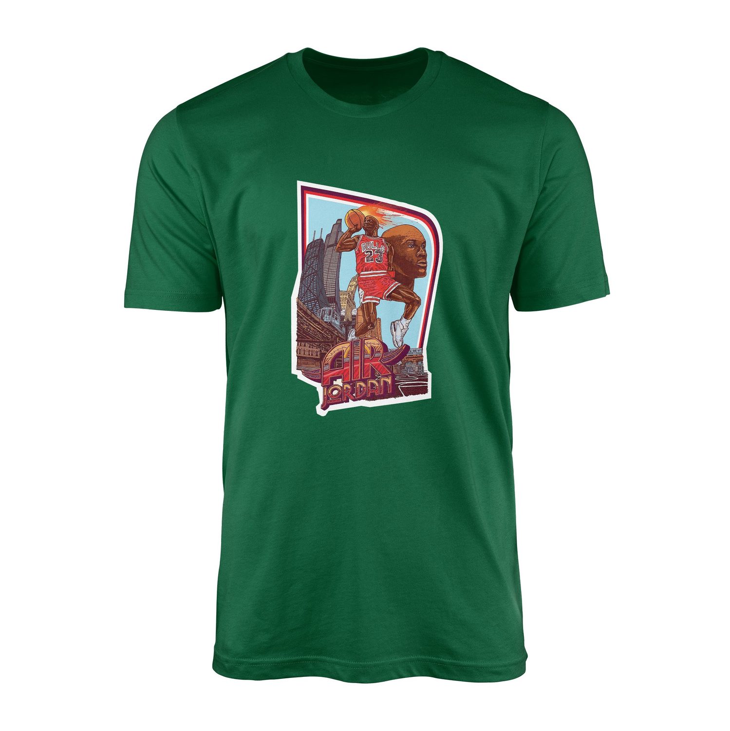 Air Jordan Print Tişört L - Nefti Yeşili
