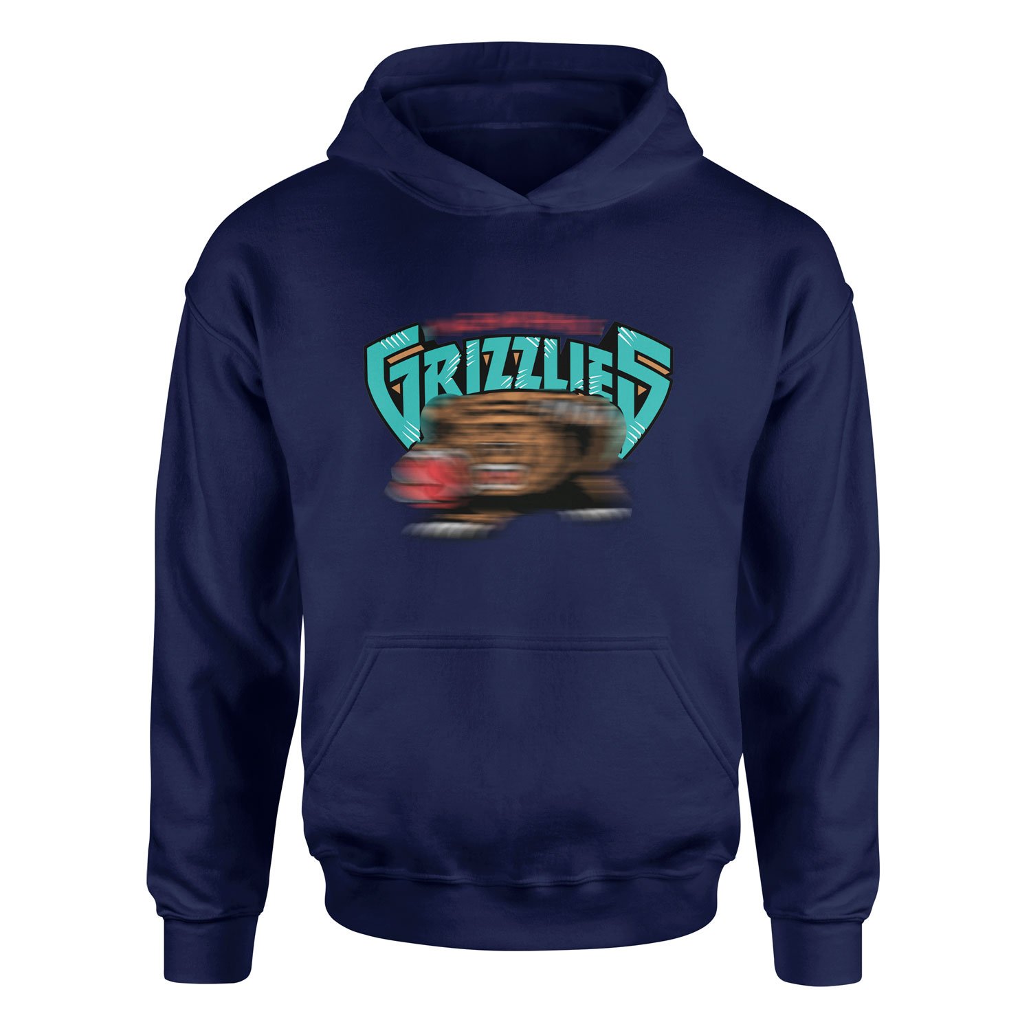 GRIZZLIES Retro Hoodie M - İndigo Mavisi