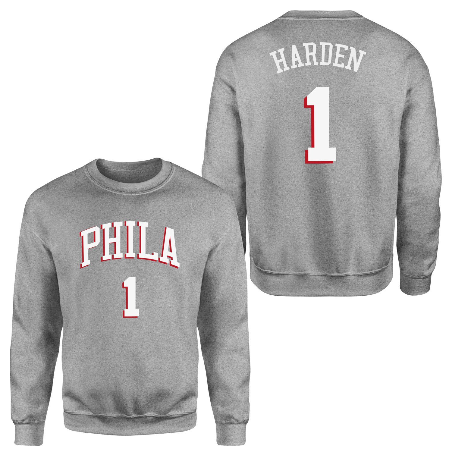 James Harden Philadelphia Forma Sweatshirt L - Gri