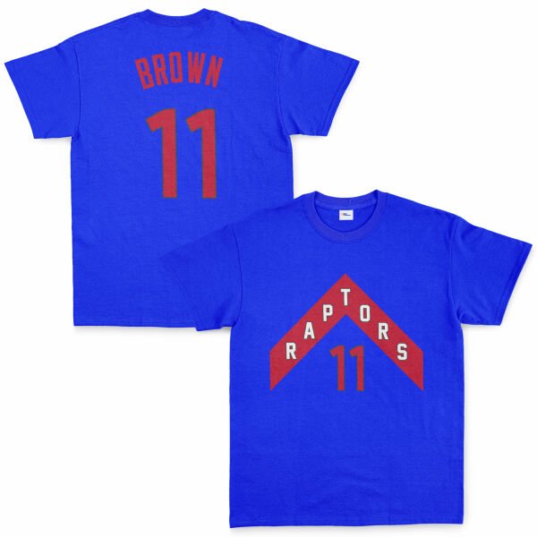 Bruce Brown 11 Raptors Jersey Tişört M - Mavi