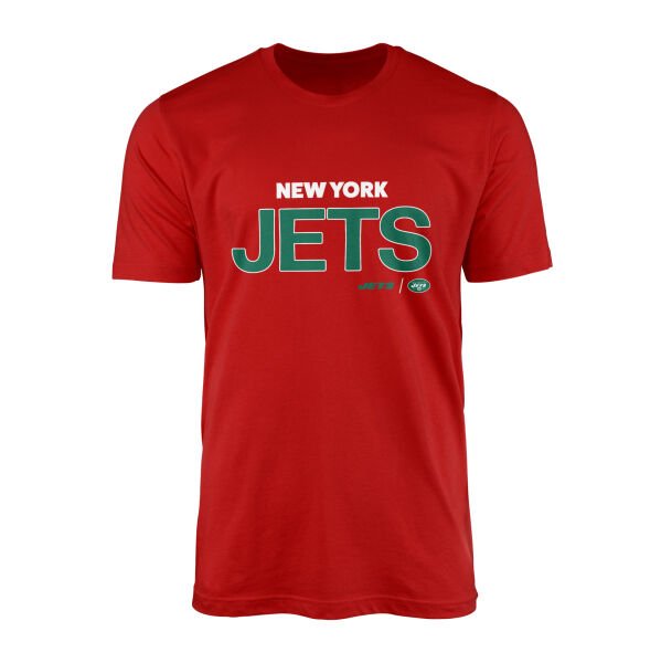New York Jets AFC East Tişört L - Kırmızı