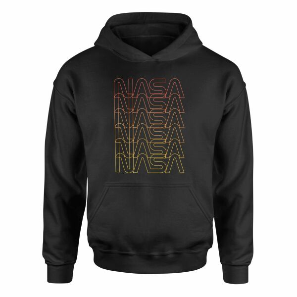 NASA Classic Worm Blend Hoodie S - Siyah