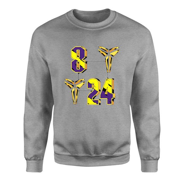 8-24 Kobe Bryant Sweatshirt S - Gri