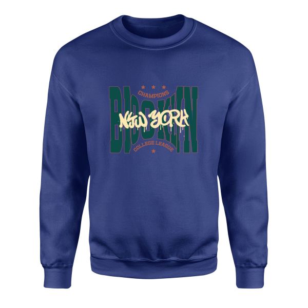 Brooklyn Bulged CCL Sweatshirt M - İndigo Mavisi