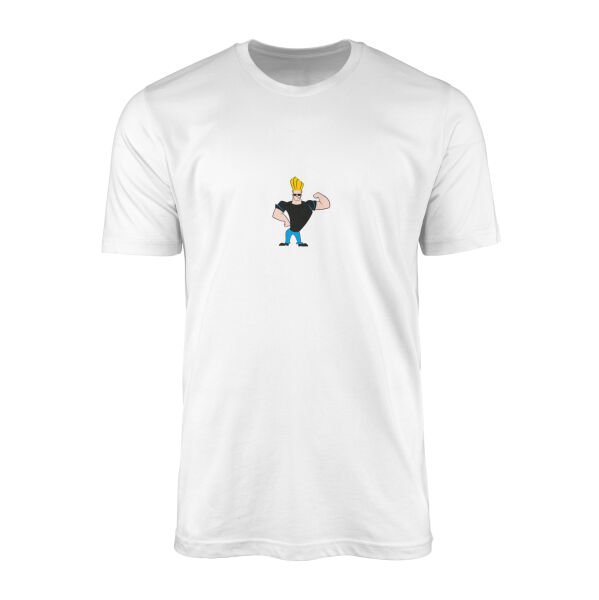 Johnny Bravo Icon Tişört XL - Beyaz