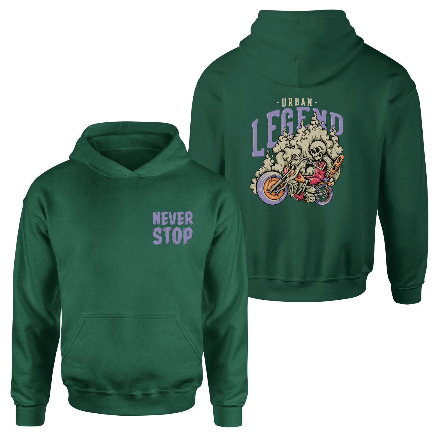 Urban Legend Hoodie L - Nefti Yeşili