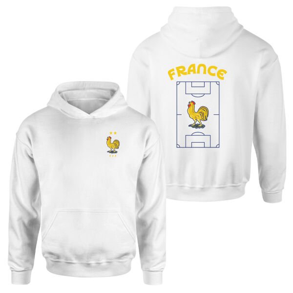 Fransa Dünya Kupası 2026 Hoodie M - Beyaz