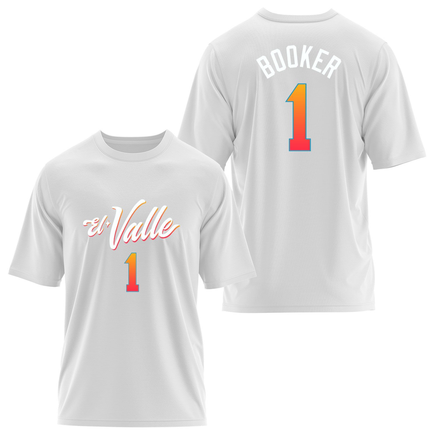 Devin Booker Phoenix Forma Oversize Tişört XL - Beyaz