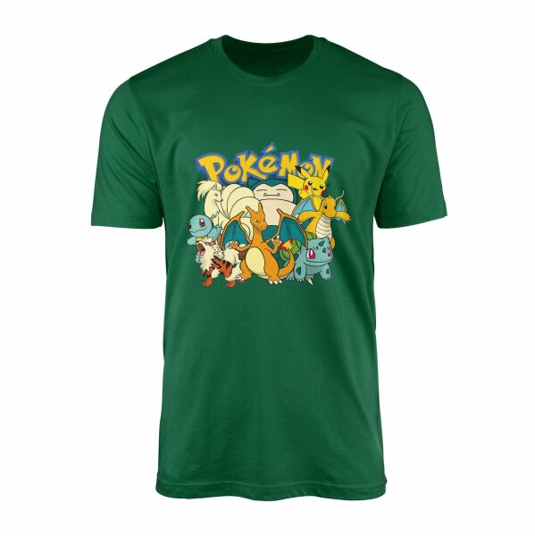 Pokemon Battle Ready Tişört XL - Nefti Yeşili