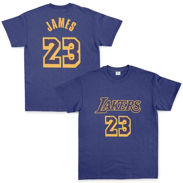 LeBron James 23 Lakers Tişört M - İndigo Mavisi
