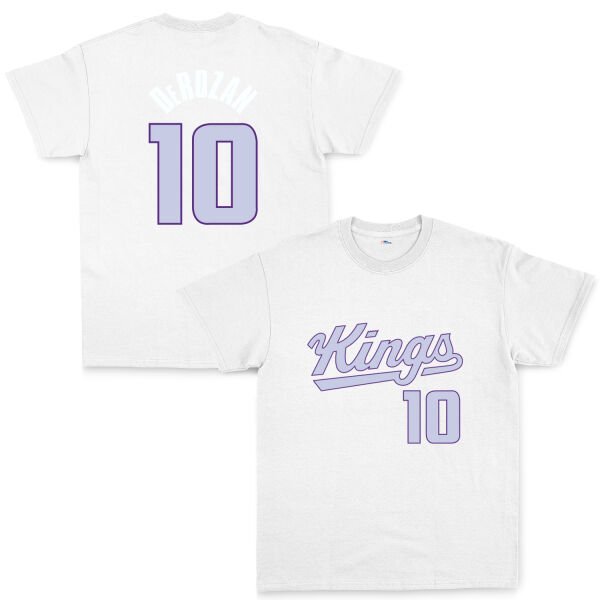 DeMar DeRozan 10 Kings Forma Tişört XL - Beyaz