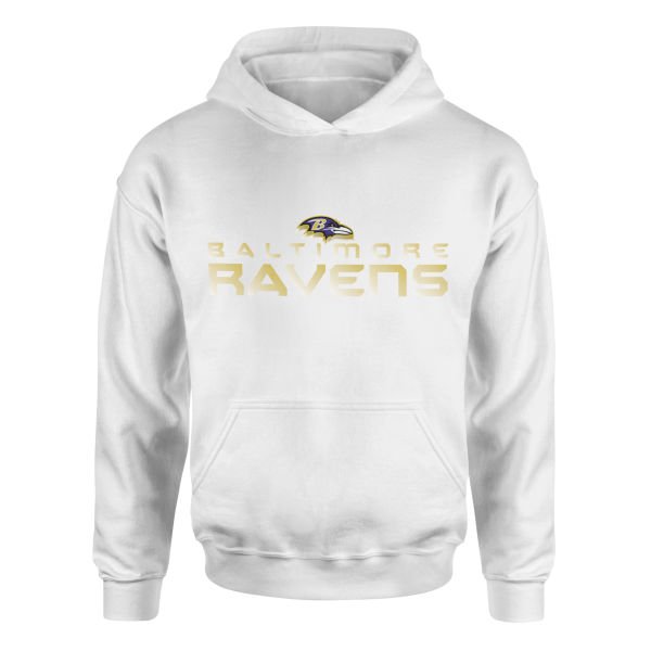 Baltimore Ravens Unleash the Ravens Hoodie S - Beyaz