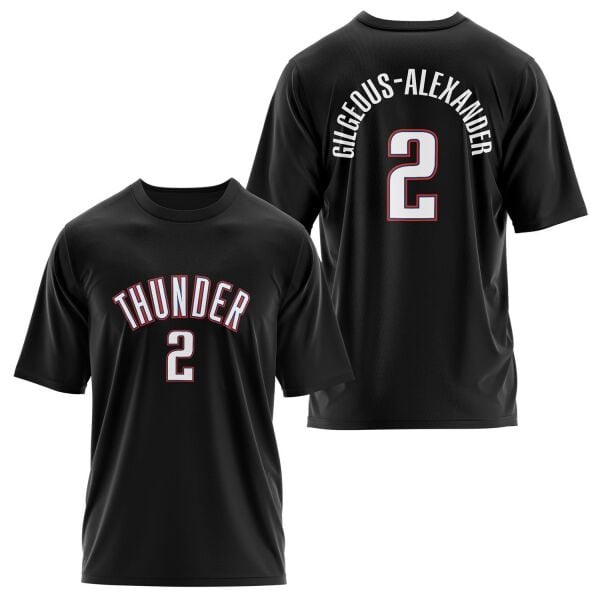 Shai Gilgeous-Alexander Oklahoma Forma Oversize Tişört XL - Siyah | OUTLET
