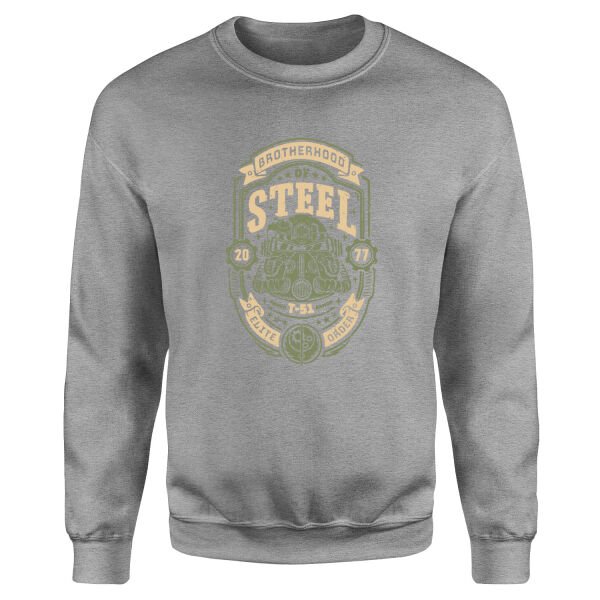 Brotherhood of Steel Grunge Sweatshirt S - Gri