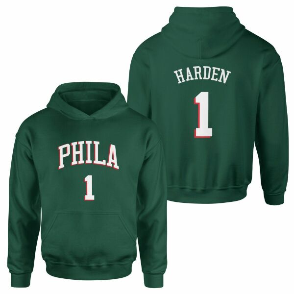James Harden Philadelphia Forma Hoodie XL - Nefti Yeşili