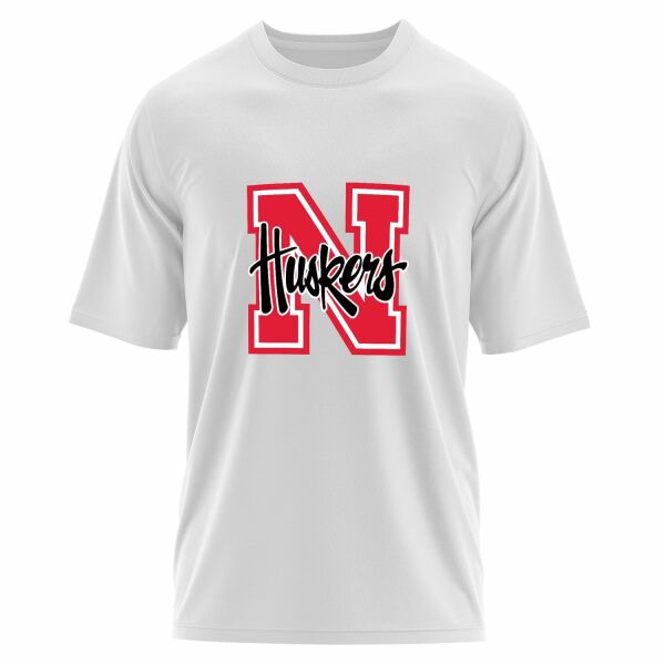 Nebraska Huskers Oversize Tişört M - Beyaz