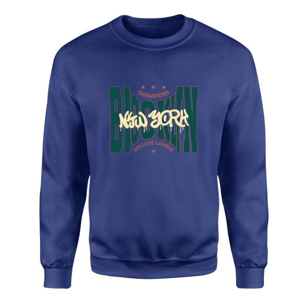 Brooklyn Bulged CCL Sweatshirt L - İndigo Mavisi