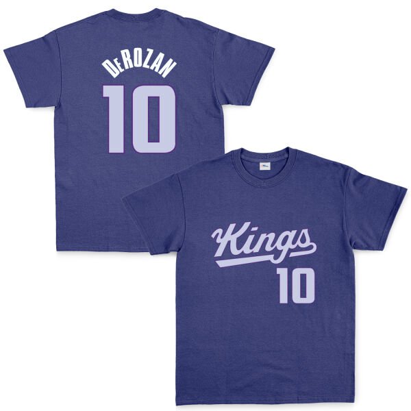 DeMar DeRozan 10 Kings Forma Tişört S - İndigo Mavisi