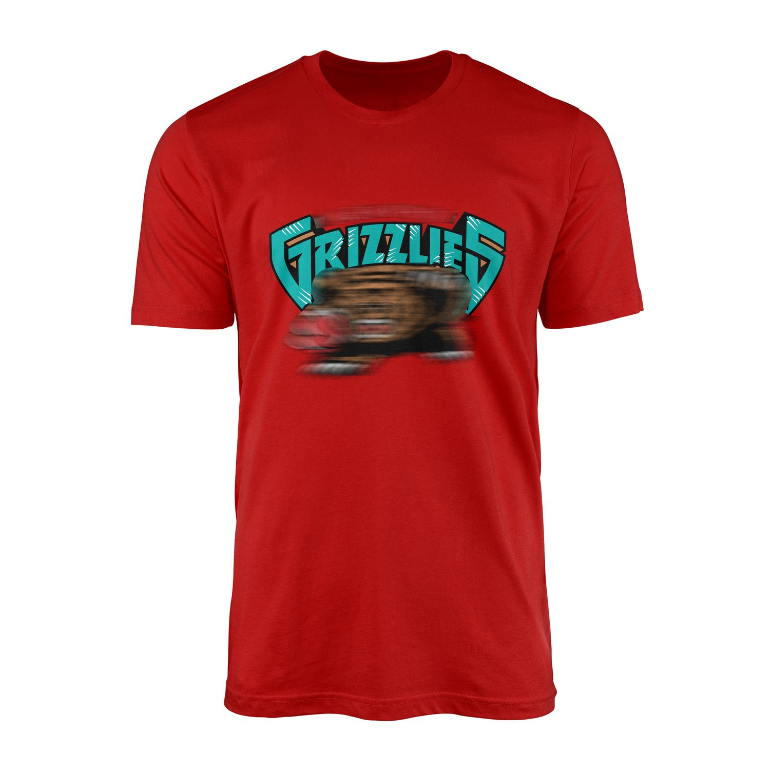 GRIZZLIES Retro Tişört XL - Kırmızı