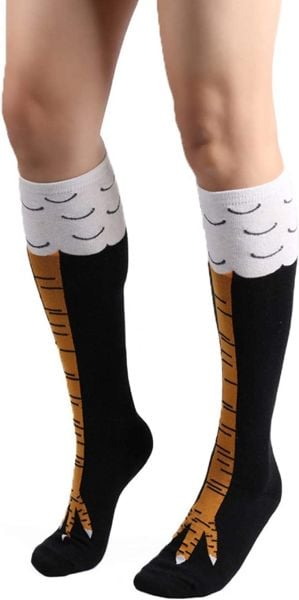 Tavuk Ayağı Desenli Unisex Çorap