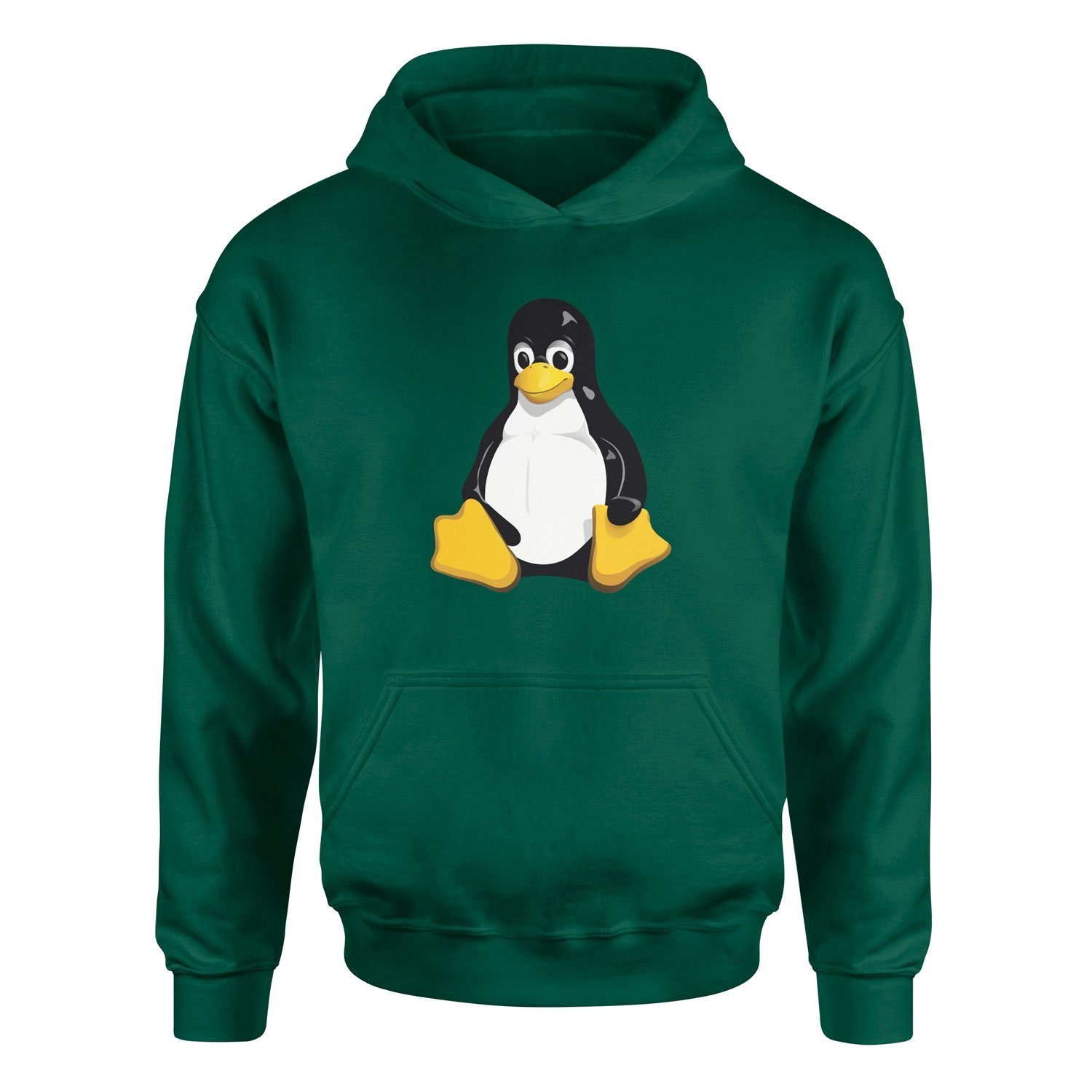 Linux Tux Hoodie L - Nefti Yeşili