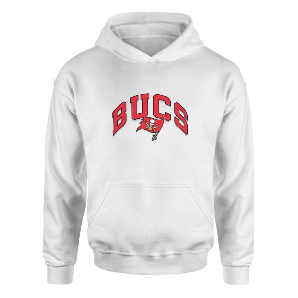 GO BUCS! Tampa Bay Buccaneers Hoodie M - Beyaz