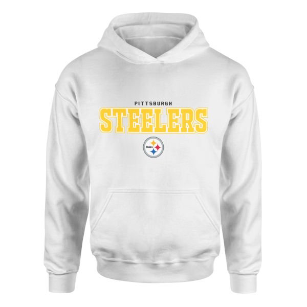 Pittsburgh Steelers B Hoodie S - Beyaz