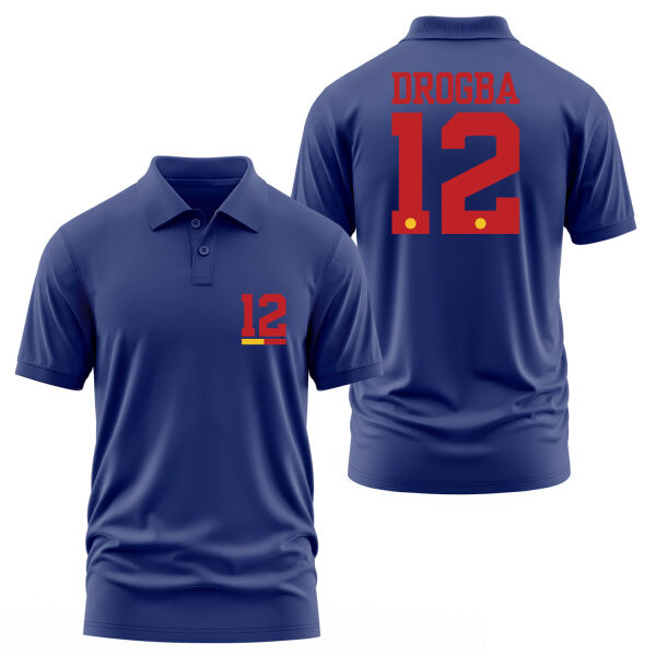 Didier Drogba Forma Polo Tişört S - İndigo Mavisi