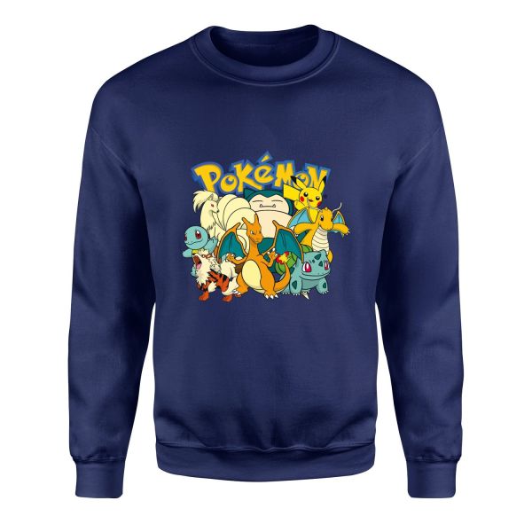 Pokemon Battle Ready Sweatshirt XL - İndigo Mavisi