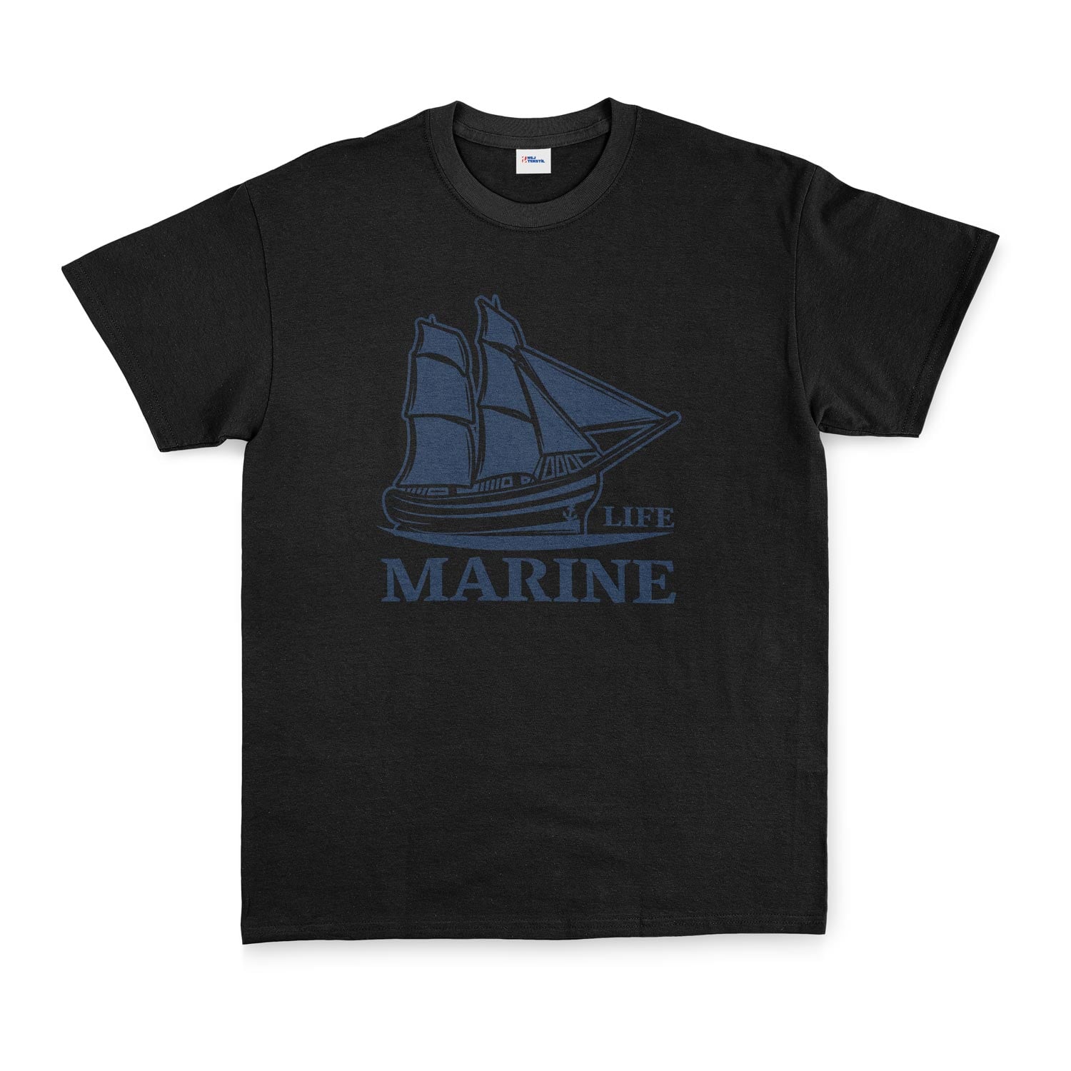 Marine Life Denizci Tişört S - Siyah