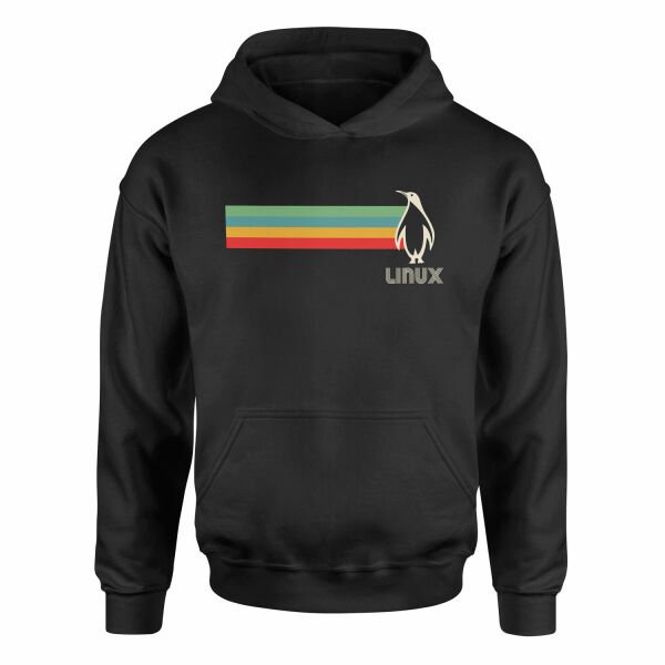 LINUX Hoodie M - Siyah