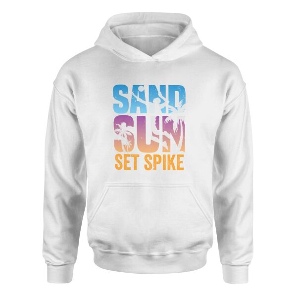 Sand Sun Set Spike Hoodie XL - Beyaz