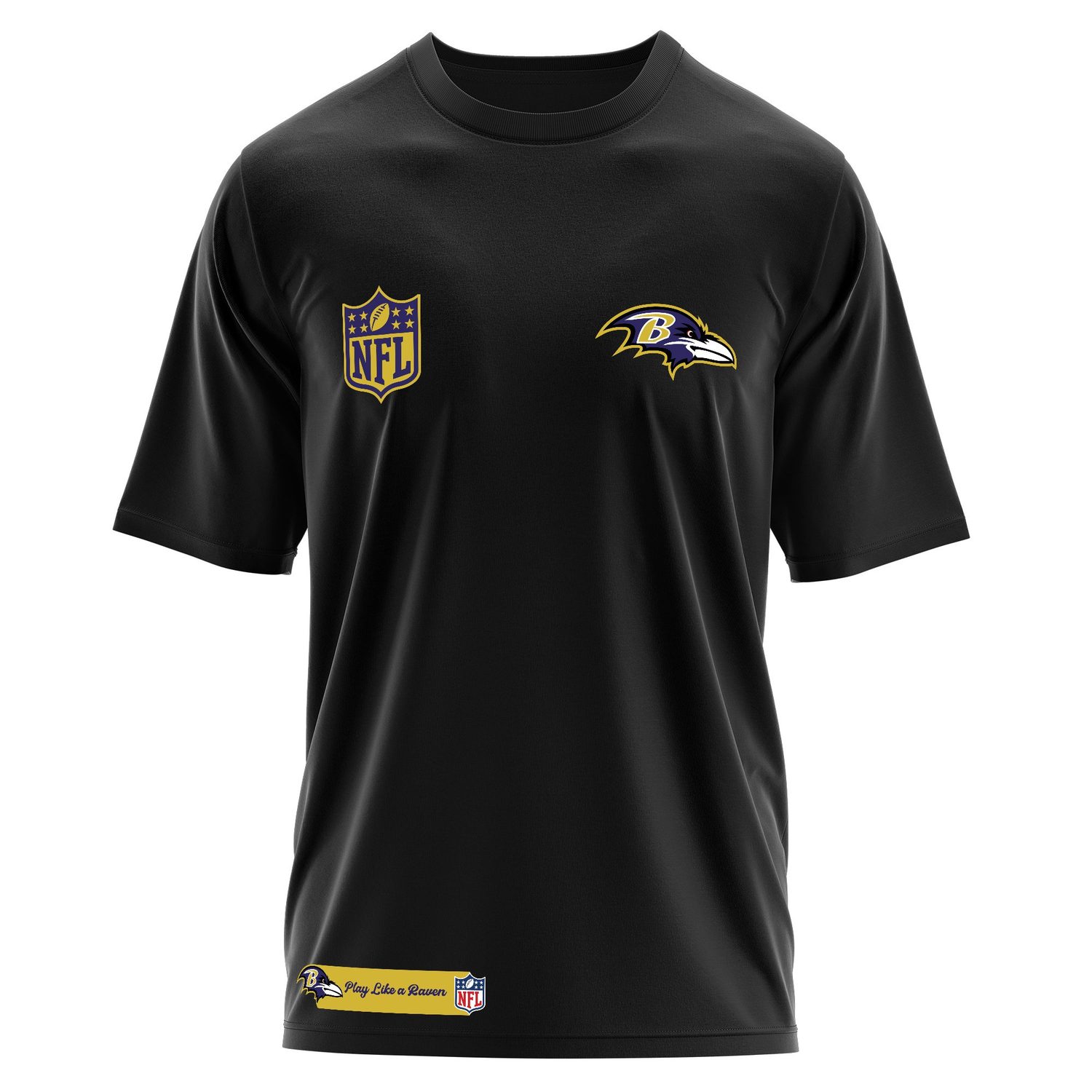 Play Like a Raven Baltimore Ravens MVP Oversize Tişört M - Siyah