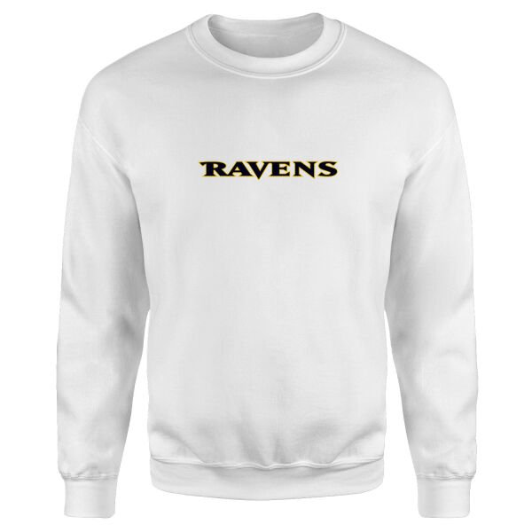 BAL RAVENS Iconic Sweatshirt S - Beyaz