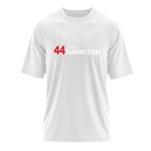 Lewis Hamilton 44 Oversize Tişört L - Beyaz